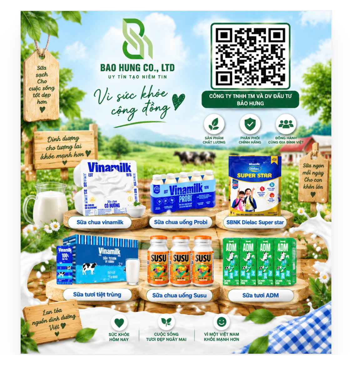 SỮA UỐNG CHO BÉ MẦM NON