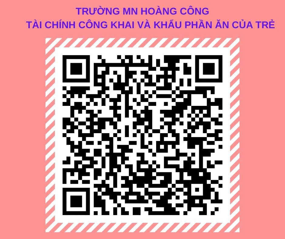 TÀI CHÍNH CÔNG KHAI KHẨU PHẦN ĂN CỦA TRẺ