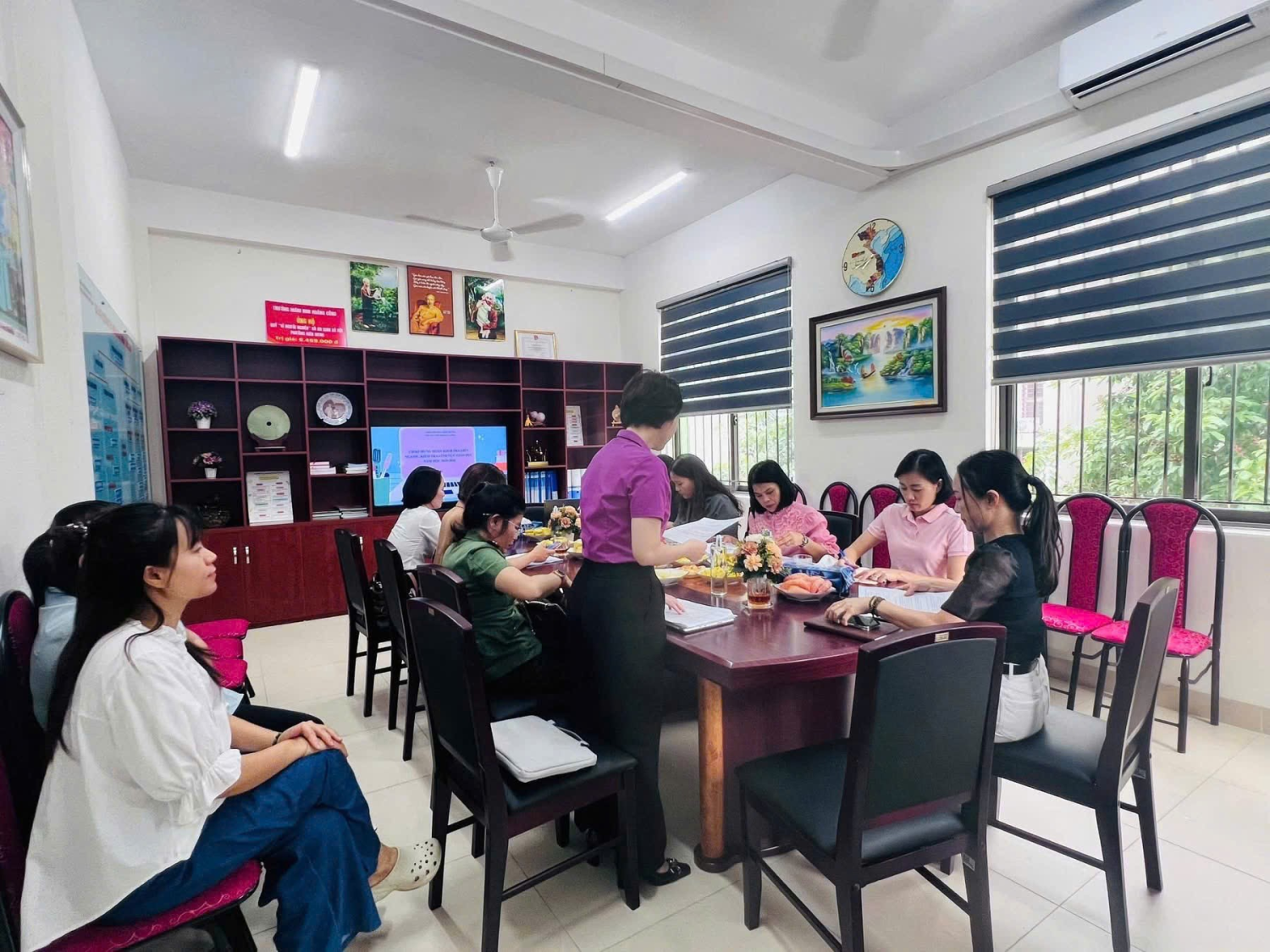 TRƯỜNG MN HOÀNG CÔNG TIẾP ĐÓN ĐOÀN KIỂM TRA LIÊN NGÀNH TRONG LĨNH VỰC GIÁO DỤC NĂM HỌC 2025-2026